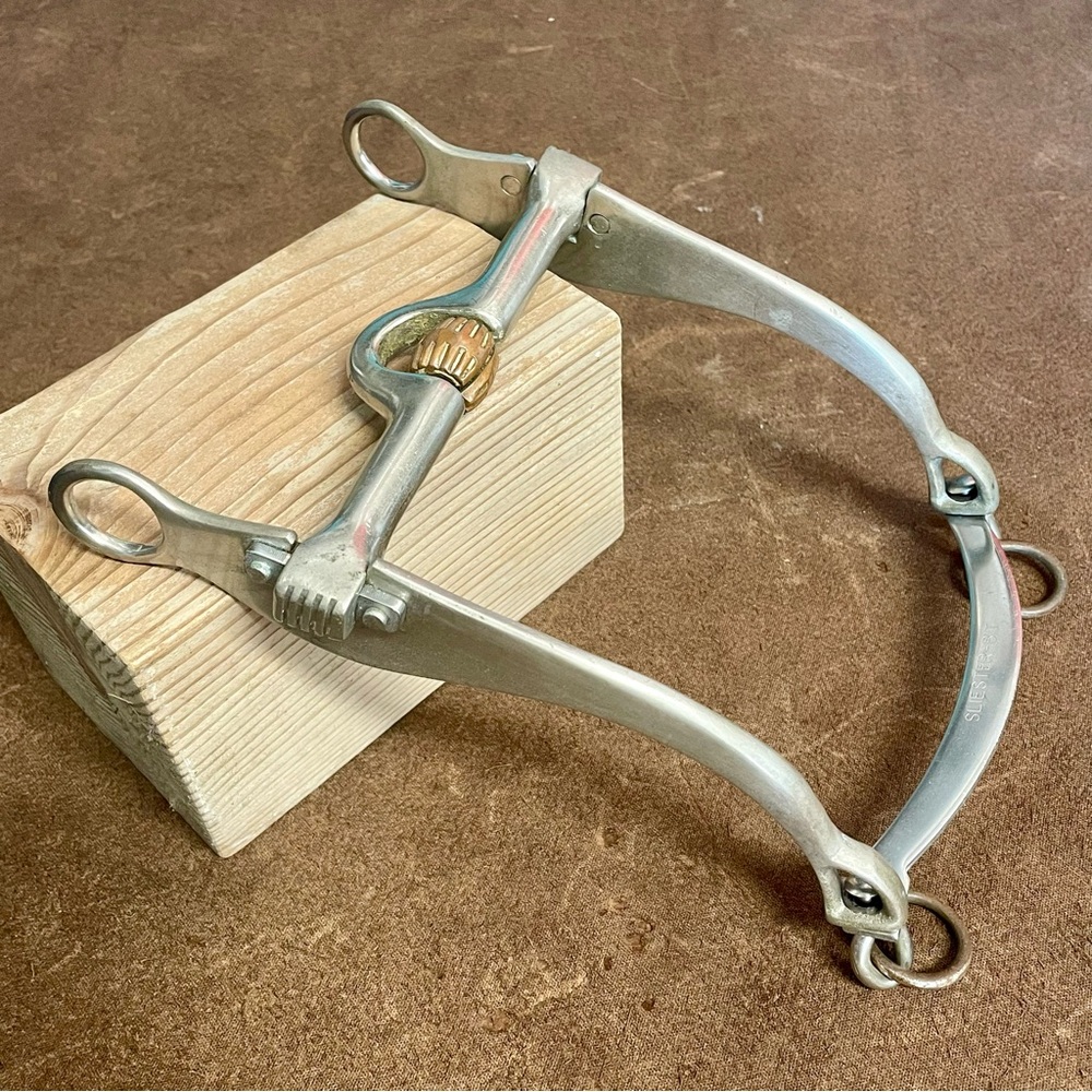 Sliester Stainless Steel Port w/Copper Roller Horse Bit
